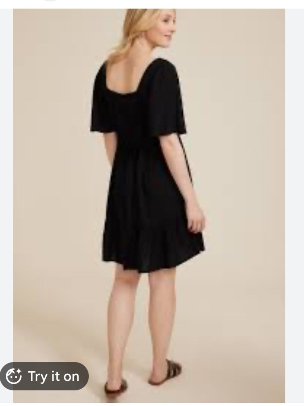 L black babydoll summer dress